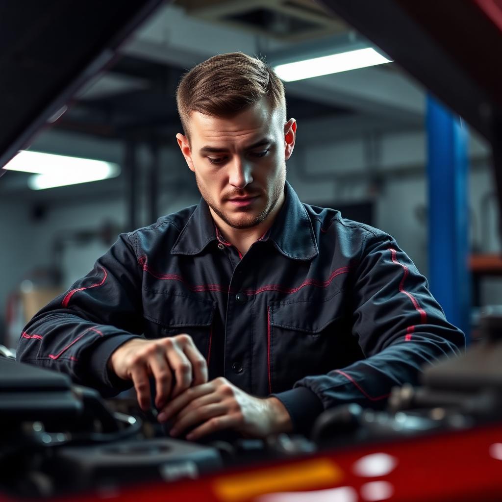 Mechanic working
